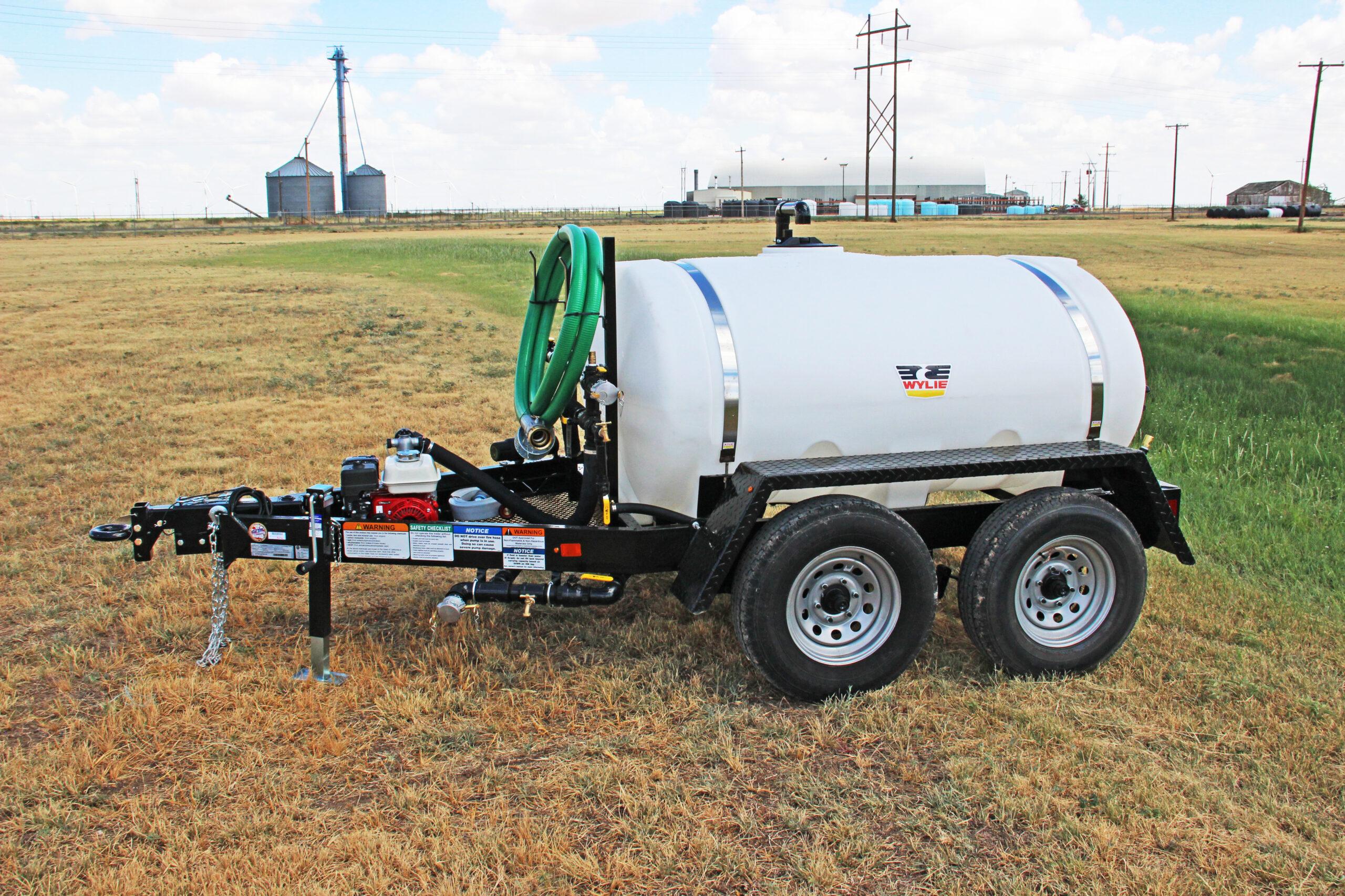 Wylie Express EXP-550L-S Water Wagon  550Gal Tank, w/ Pump, 20’ Fill Hose, 25’ Fire Hose,
