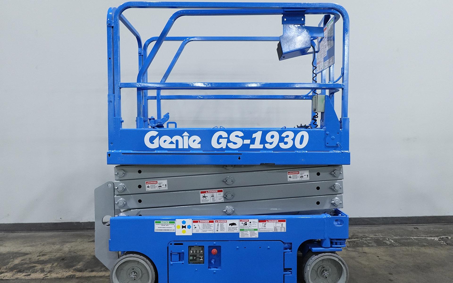 Genie GS-1930 Electric Scissor Lift — 19’ Platform Height, 500 lb Capacity, 25’ Working Height